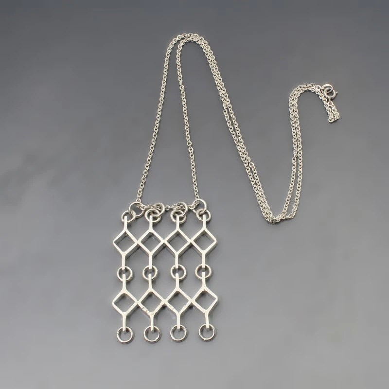 Jorma Laine Silver Modernist Pendant